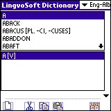 LingvoSoft Dictionary English <-> Albanian for Pal 3.2.85 screenshot